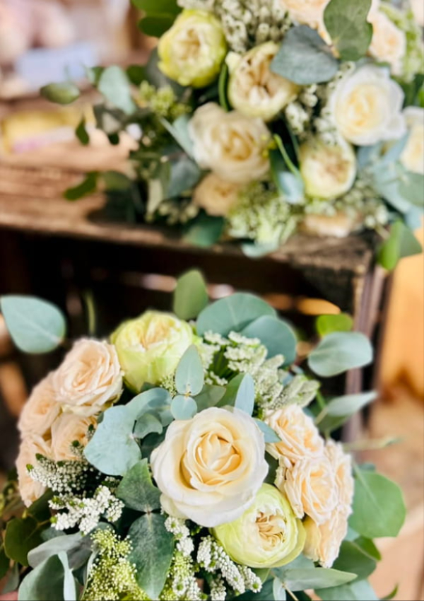 Bridal bouquet created by Virginia Carmen Designs florist in Bolton