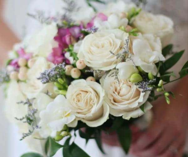 Handcrafted bridal bouquet by Virginia Carmen Designs in Bolton
