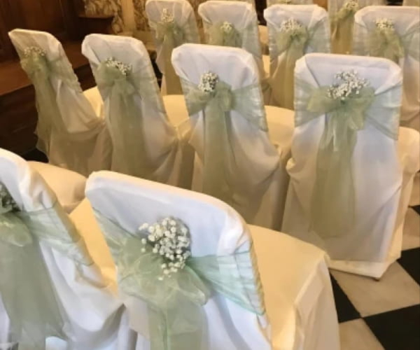 Ceremony flowers for a Bolton wedding by Virginia Carmen Designs